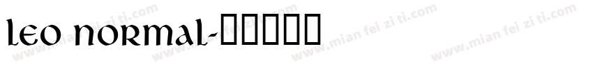 Leo Normal字体转换